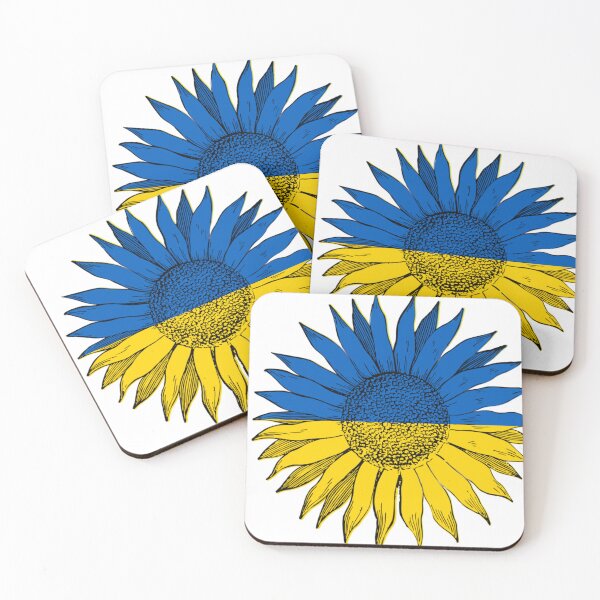 Item preview, Sunflower in Blue and Yellow Colors designed and sold by DailyDoodlesBySumbul.