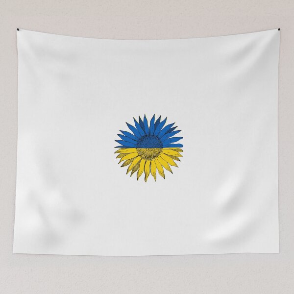 Item preview, Sunflower in Blue and Yellow Colors designed and sold by DailyDoodlesBySumbul.