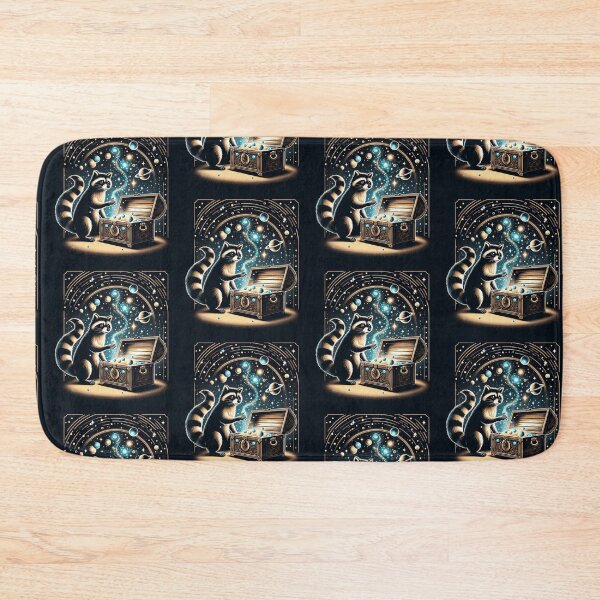 Item preview, Cosmic Treasure Keeper – Raccoon and the Universe Chest designed and sold by Dogandesighn.