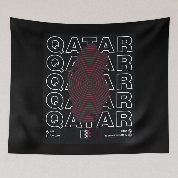Item preview, Qatar Minimal Map designed and sold by Atlas-Array.