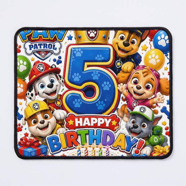 Item preview, Paw Patrol 5th Birthday Sticker | Cute Kids Birthday Party Design designed and sold by NorthernDk_art .