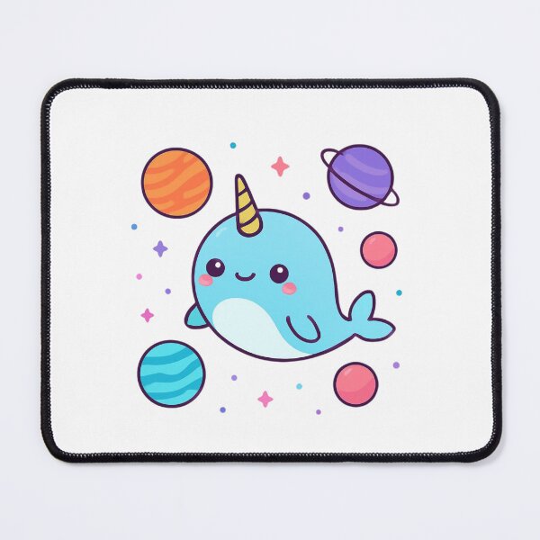 Item preview, Be Wonderfully Different Narwhal - Space Sticker designed and sold by foryouandyours.