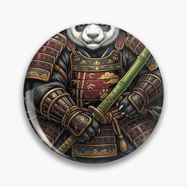 Item preview, Epic Samurai Panda Warrior With Bamboo Katana Japanese Style T-Shirt designed and sold by MERAKISL.