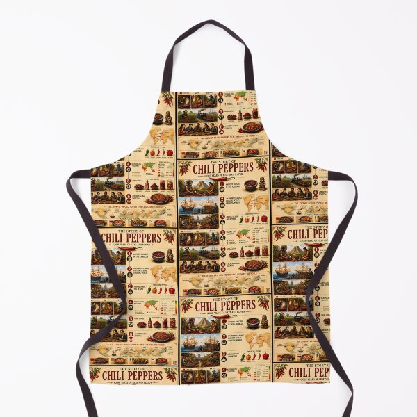 Item preview, The Story of Chili Peppers Vintage Infographic Poster designed and sold by Easternpantry.