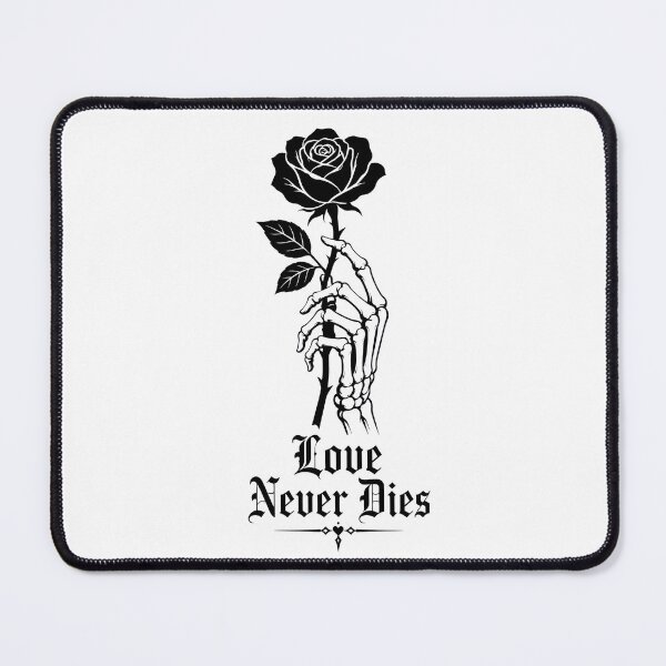 Item preview, Love Never Dies Gothic Skeleton Rose designed and sold by INVITOARTE.