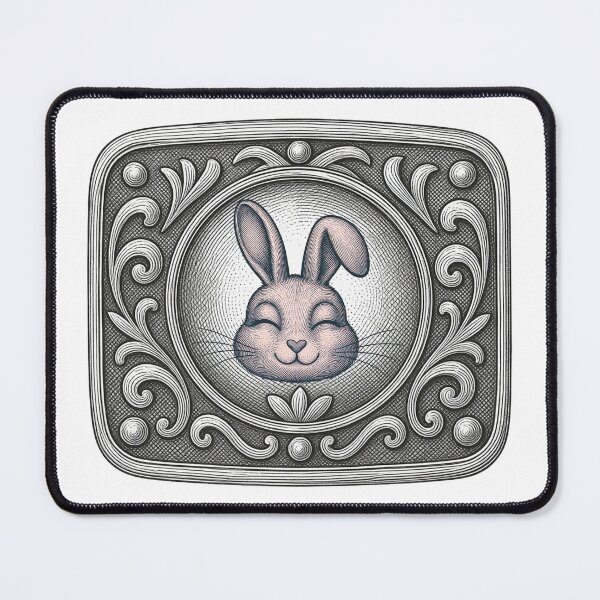 Item preview, Engraved Western Belt Buckle | Pink Buckle Bunny designed and sold by SunandShade.