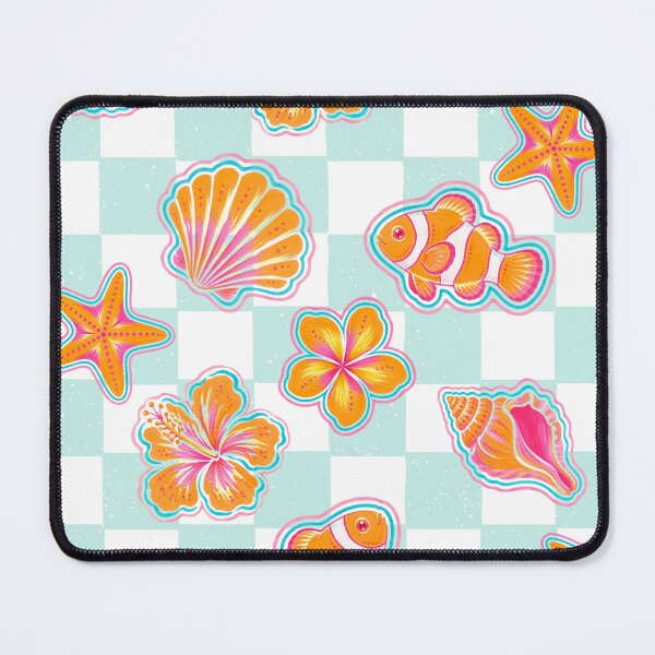 Item preview, Tropical Paradise Collection – Vibrant Coastal Art with Flowers, Shells & Clownfish designed and sold by vitag.