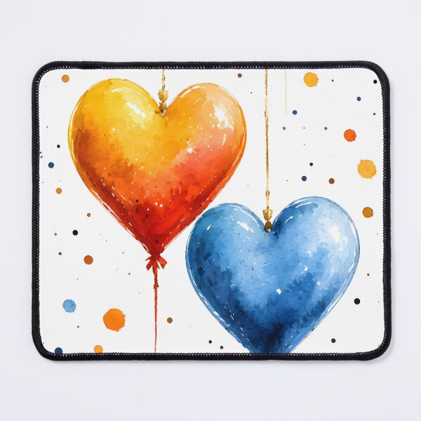 Item preview, Hearts 1 - Two Hearts in Colorful Harmony designed and sold by NikaNavi.