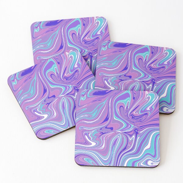 Item preview, Purple Marble Swirl Abstract Pattern | Pastel Fluid Art Design designed and sold by GemniShop.