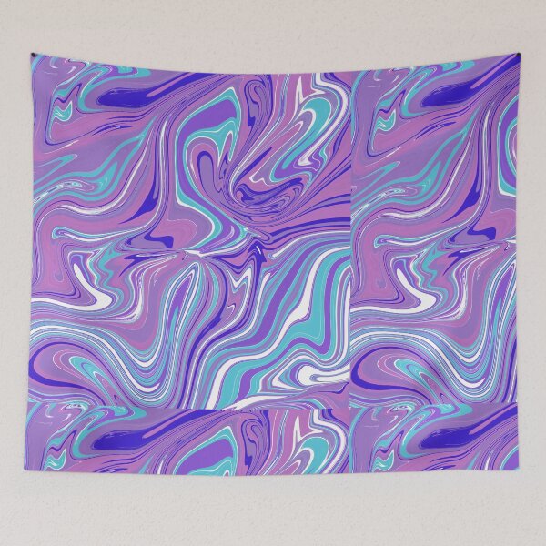 Item preview, Purple Marble Swirl Abstract Pattern | Pastel Fluid Art Design designed and sold by GemniShop.