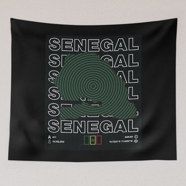 Item preview, Senegal Minimal Map designed and sold by Atlas-Array.