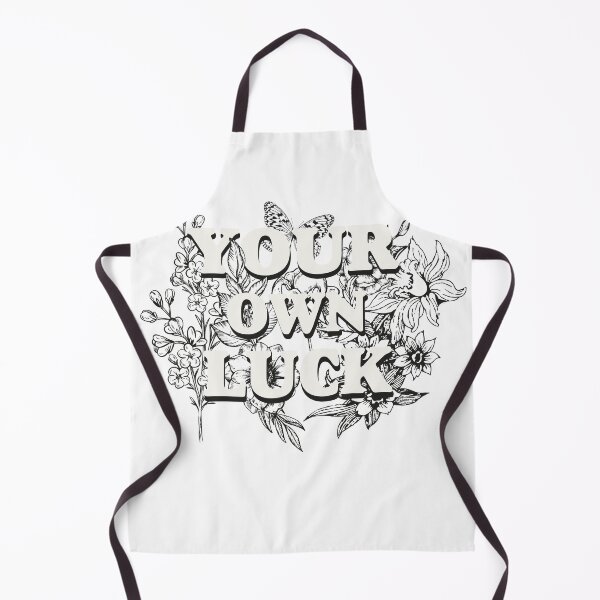 Item preview, Your Own Luck Black White Floral Botanical Quote T-Shirt designed and sold by Atique Creations.