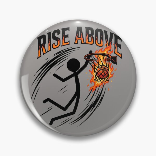 Item preview, Rise Above Basketball Stickman Dunk designed and sold by Chroma Dreams .