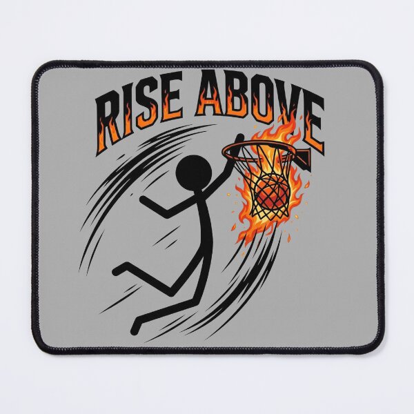 Item preview, Rise Above Basketball Stickman Dunk designed and sold by Chroma Dreams .