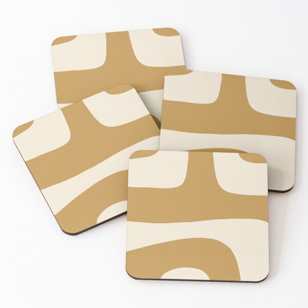 Item preview, Mustard Yellow Modern Abstract Shapes designed and sold by NicoleYoungStudio.