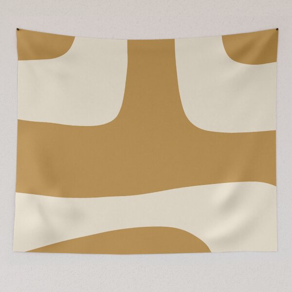 Item preview, Mustard Yellow Modern Abstract Shapes designed and sold by NicoleYoungStudio.