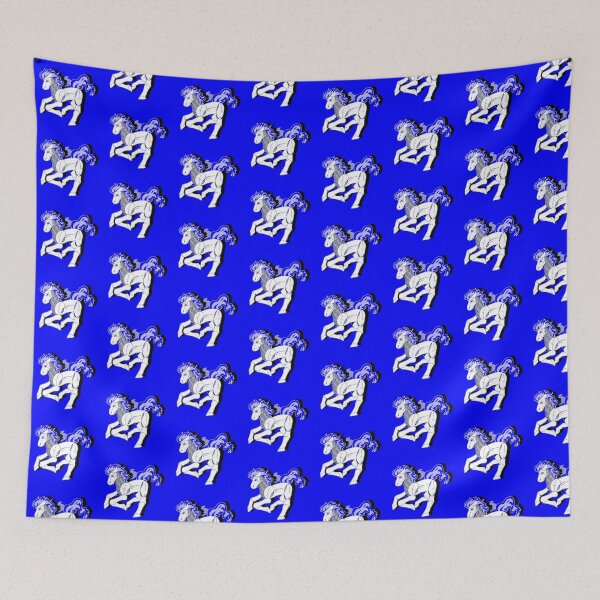 Item preview, blue robot horse designed and sold by harmunee.