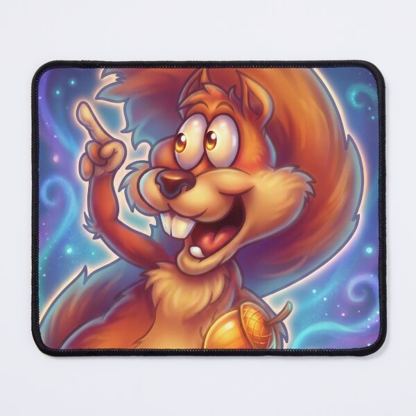 Item preview, Forest Friends – Neon Squirrel (the Acorn Thief) designed and sold by NeonSpiritArt.