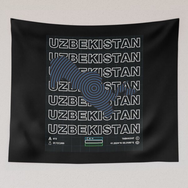 Item preview, Uzbekistan Minimal Map designed and sold by Atlas-Array.