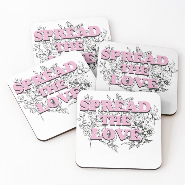 Item preview, Spread The Love Pink Floral Botanical Quote T-Shirt designed and sold by Atique Creations.