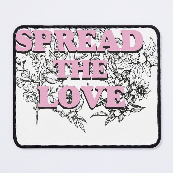 Item preview, Spread The Love Pink Floral Botanical Quote T-Shirt designed and sold by Atique Creations.