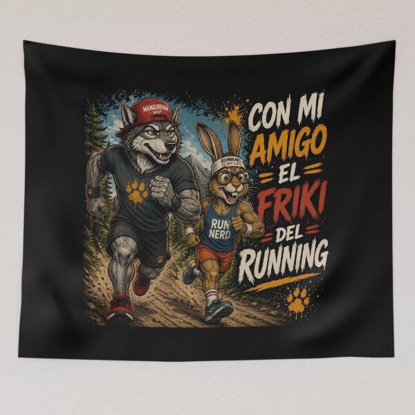 Item preview, Corriendo con mi amigo el friki del running designed and sold by Mangurrian Shop.