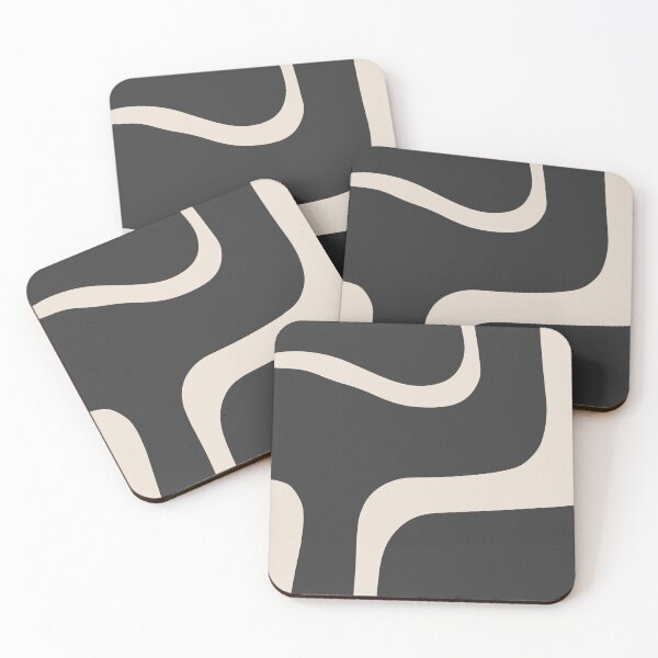 Item preview, Black Beige Modern Abstract Art designed and sold by NicoleYoungStudio.