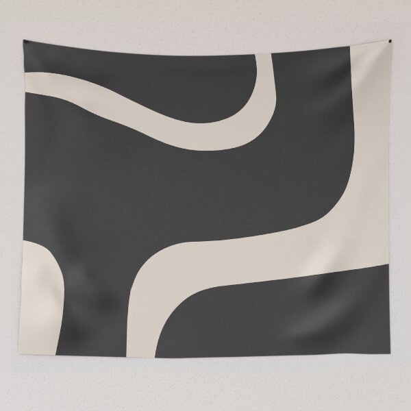 Item preview, Black Beige Modern Abstract Art designed and sold by NicoleYoungStudio.