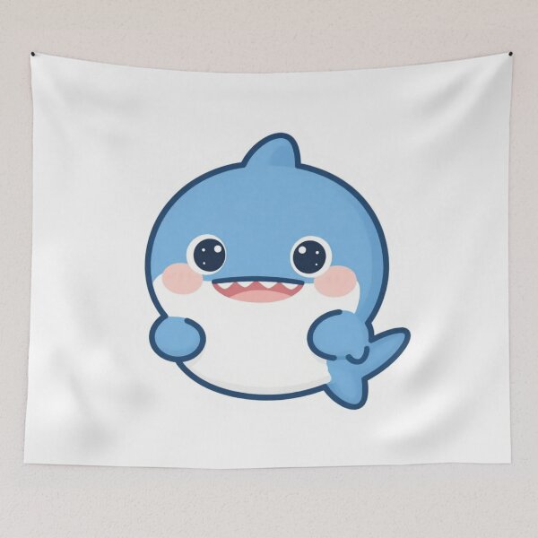 Item preview, Cute Kawaii Shark Adorable Ocean Friend designed and sold by anime355.