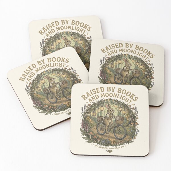 Item preview, Raised by books and moonlight, whimsical wizardry  designed and sold by Applecrunch.