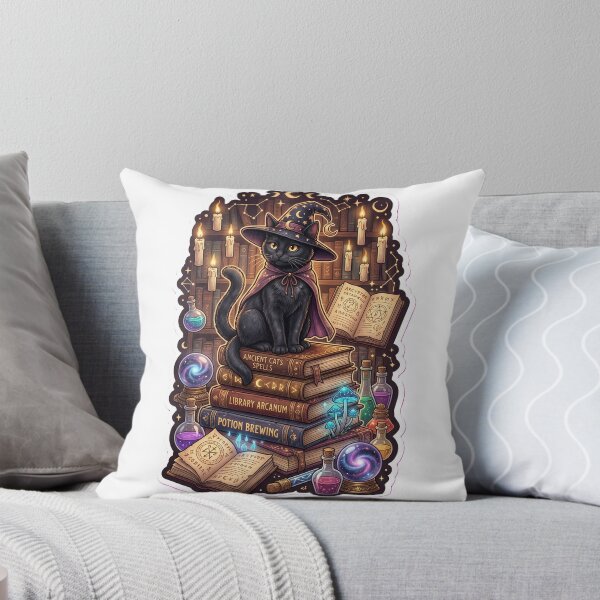 Item preview, Black Cat Sitting in Books | Design T-Shirt  designed and sold by Prism-Bubble.