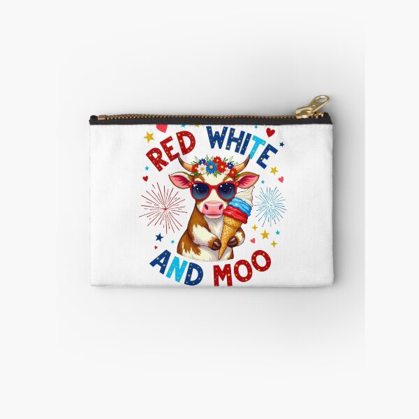 Item preview, Red White and Moo Patriotic Cow Ice Cream designed and sold by LunaMagicStudio.