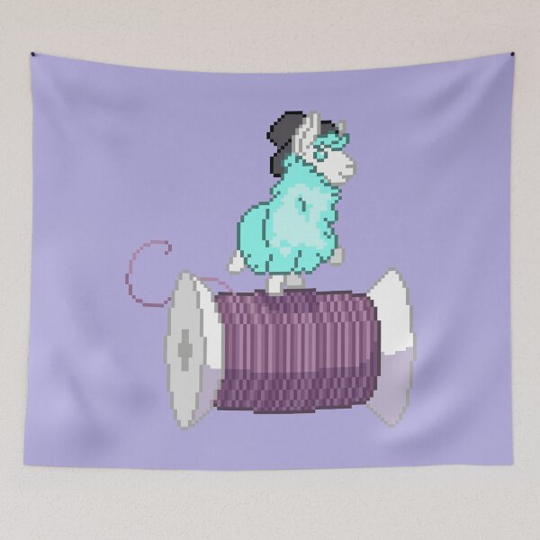Item preview, Tiny Llama with a Spool of Thread designed and sold by LlamaTrinkets.