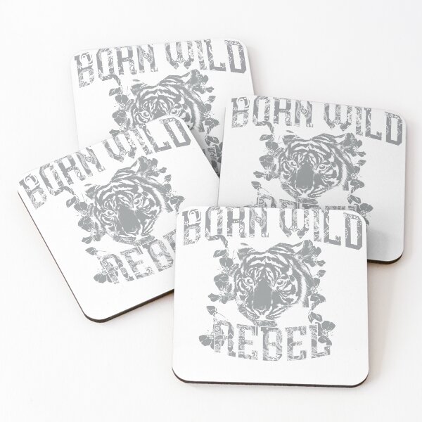 Item preview, Born Wild Rebel Tiger Paisley Floral Monochrome T-Shirt designed and sold by Atique Creations.
