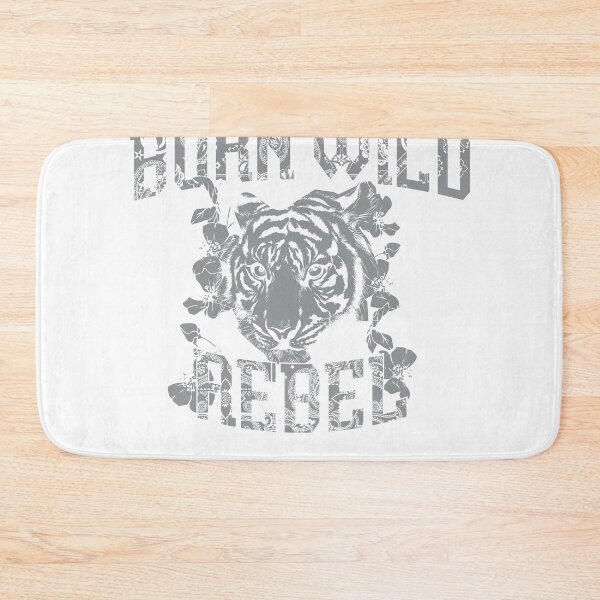 Item preview, Born Wild Rebel Tiger Paisley Floral Monochrome T-Shirt designed and sold by Atique Creations.