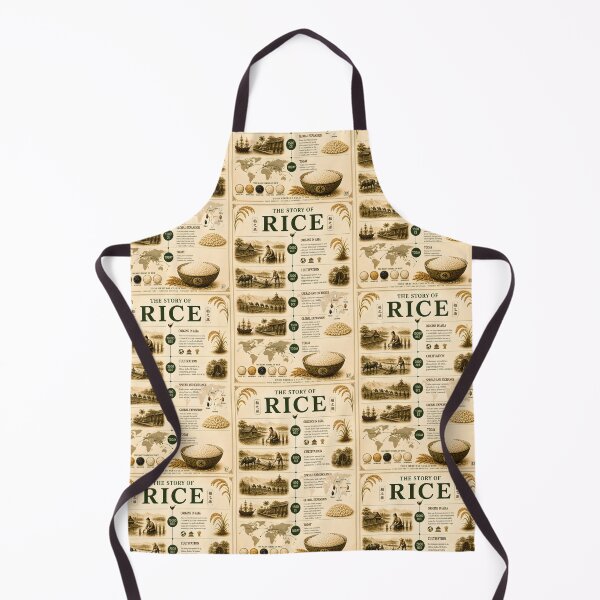 Item preview, The Story of Rice Vintage Infographic Poster  designed and sold by Easternpantry.