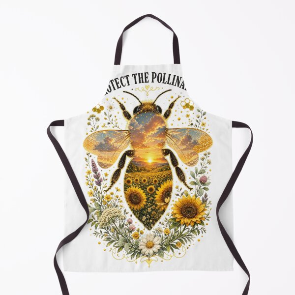 Item preview, Protect the Pollinators Bee Sunflower Nature Design designed and sold by CatalystAI.