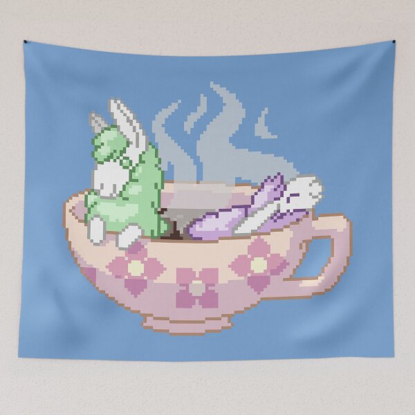 Item preview, Tiny Llamas with a Cup of Tea designed and sold by LlamaTrinkets.