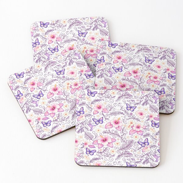 Item preview, Botanical Garden Pattern with Butterflies and Floral Elements designed and sold by Hookesmode.