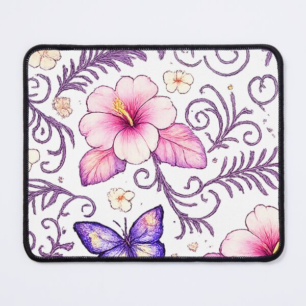 Item preview, Botanical Garden Pattern with Butterflies and Floral Elements designed and sold by Hookesmode.