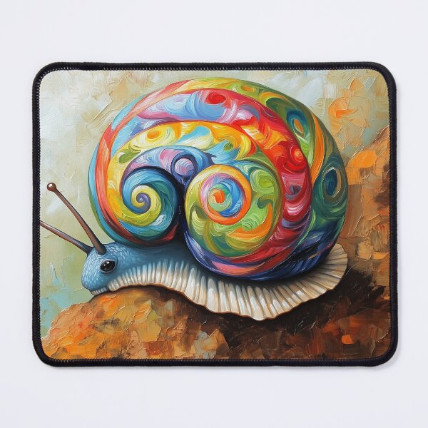 Item preview, Colorful Rainbow Snail | Cute Multicolor Snail Art Design designed and sold by WordPlayStudio.