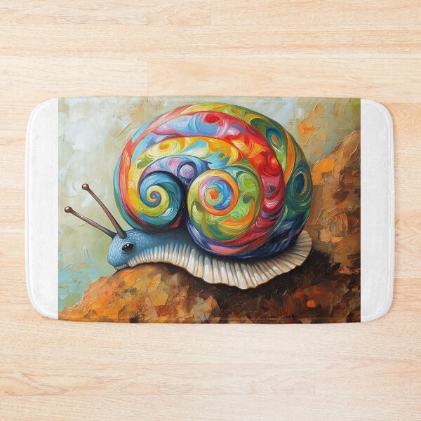 Item preview, Colorful Rainbow Snail | Cute Multicolor Snail Art Design designed and sold by WordPlayStudio.