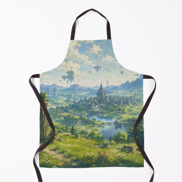 Item preview, Fantasy Landscape Illustration – Mystical Kingdom Nature Artwork designed and sold by AestHenni17.