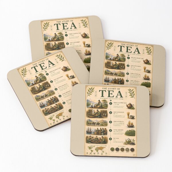 Item preview, The Story of Tea Vintage Infographic Poster  designed and sold by Easternpantry.