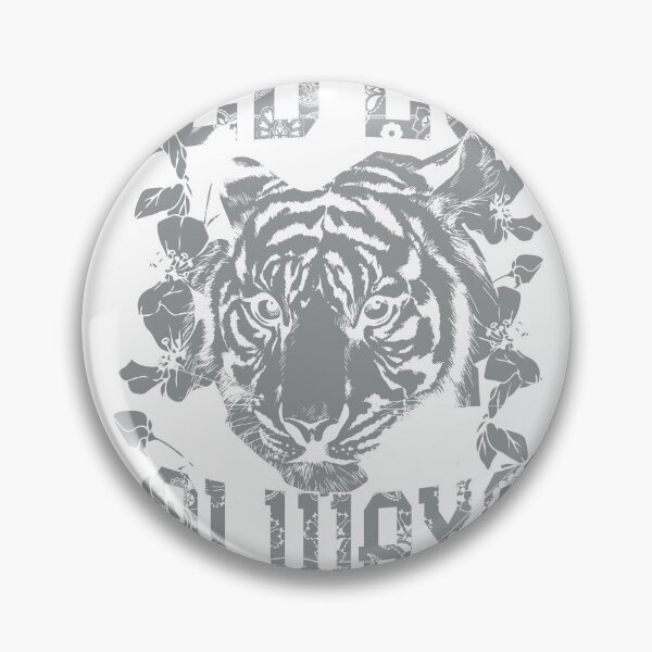 Item preview, Wild Love Always Tiger Paisley Floral Monochrome T-Shirt designed and sold by Atique Creations.
