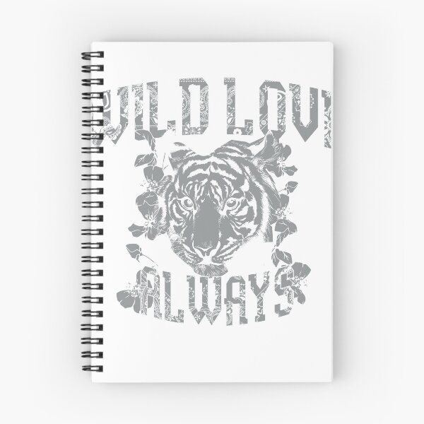 Item preview, Wild Love Always Tiger Paisley Floral Monochrome T-Shirt designed and sold by Atique Creations.