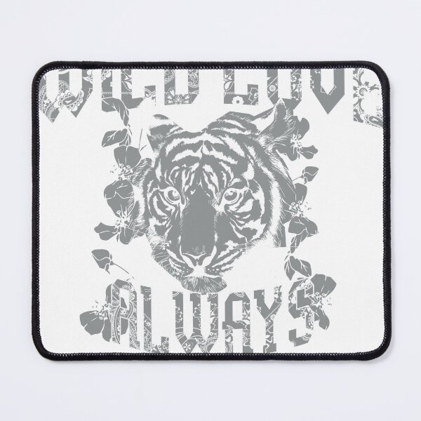 Item preview, Wild Love Always Tiger Paisley Floral Monochrome T-Shirt designed and sold by Atique Creations.