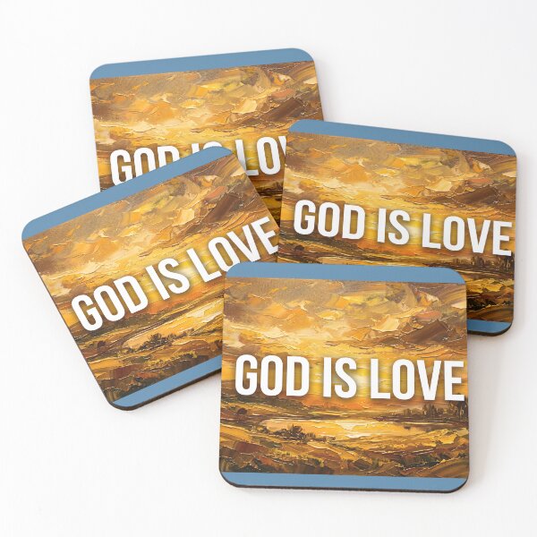 Item preview, God Is Love Impasto Oil Painting Aesthetic designed and sold by RRRShop.