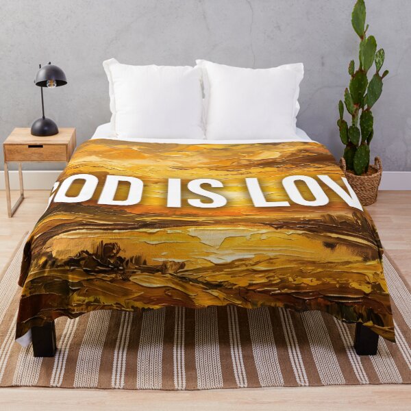 Item preview, God Is Love Impasto Oil Painting Aesthetic designed and sold by RRRShop.