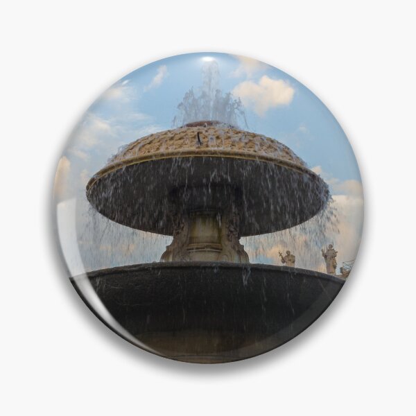 Item preview, Historic Fountain at St. Peter's Square With Colonnade Statues Under a Blue Sky designed and sold by Nmallia.